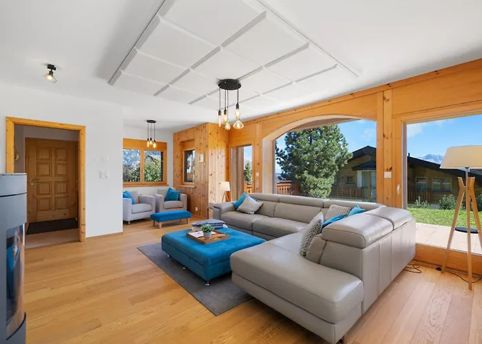 シャレー Campanule A Avec Vue Sur Les Alpes アンゼール