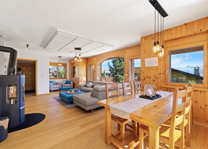 シャレー Campanule A Avec Vue Sur Les Alpes *