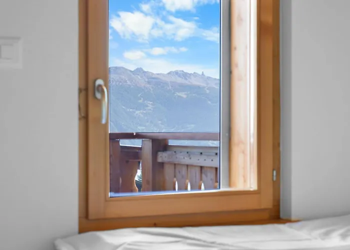 Campanule A Avec Vue Sur Les Alpes Chalé Anzère