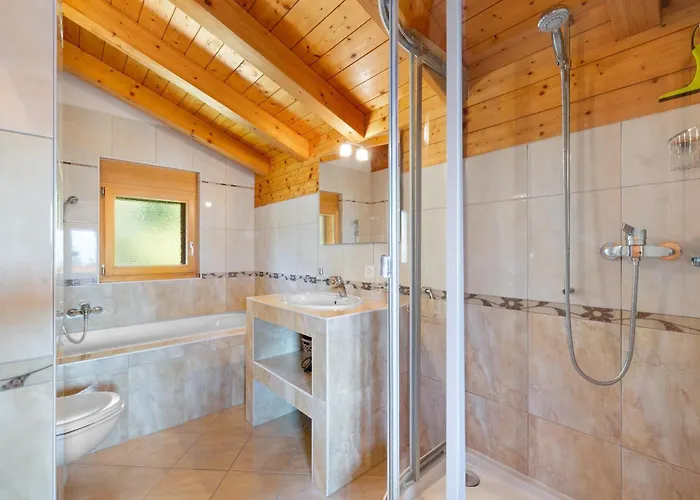 シャレー Campanule A Avec Vue Sur Les Alpes *