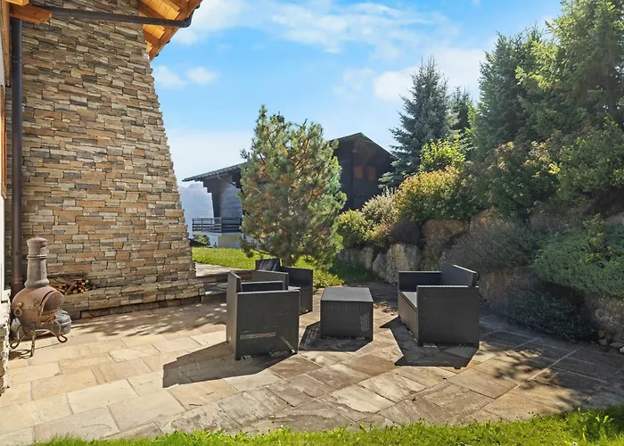 シャレー Campanule A Avec Vue Sur Les Alpes