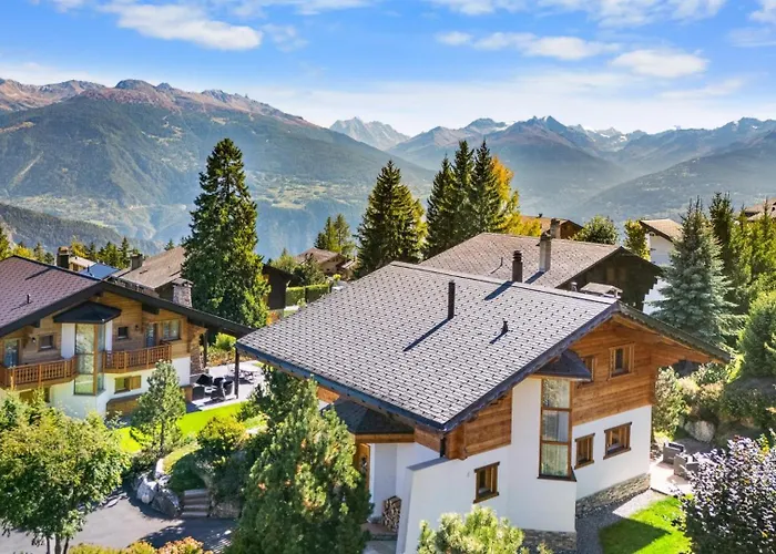 シャレー Campanule A Avec Vue Sur Les Alpes *